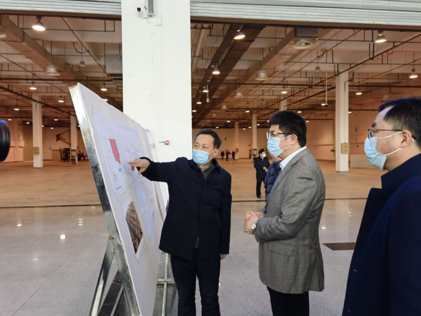 市委书记单向前检查指导方舱医院改建工作