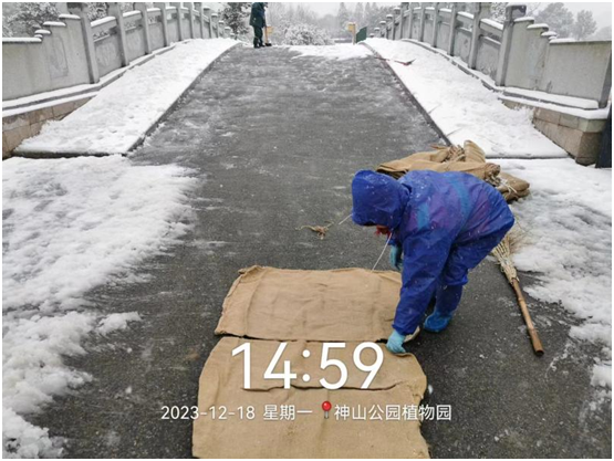 迎“寒”而上 以“动”制冻 | 神山公司开展清雪除冰行动